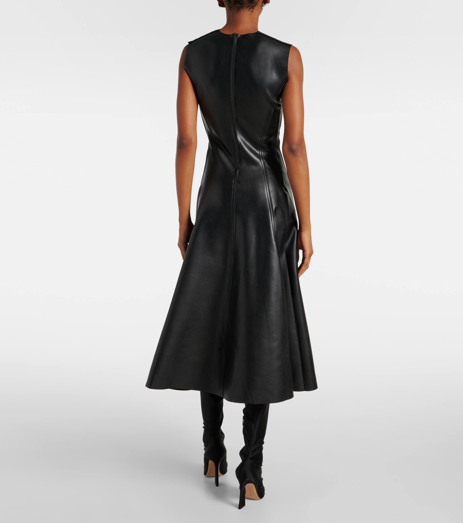 Grace faux leather dress - 3