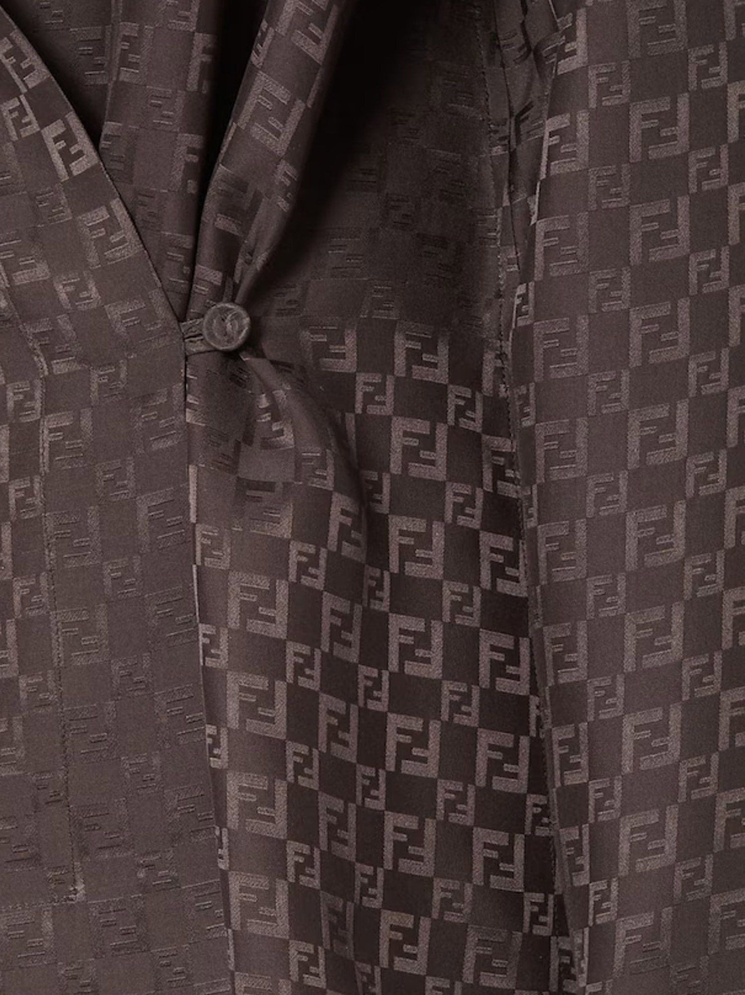 Silk Shirt With Ff Motif - 3