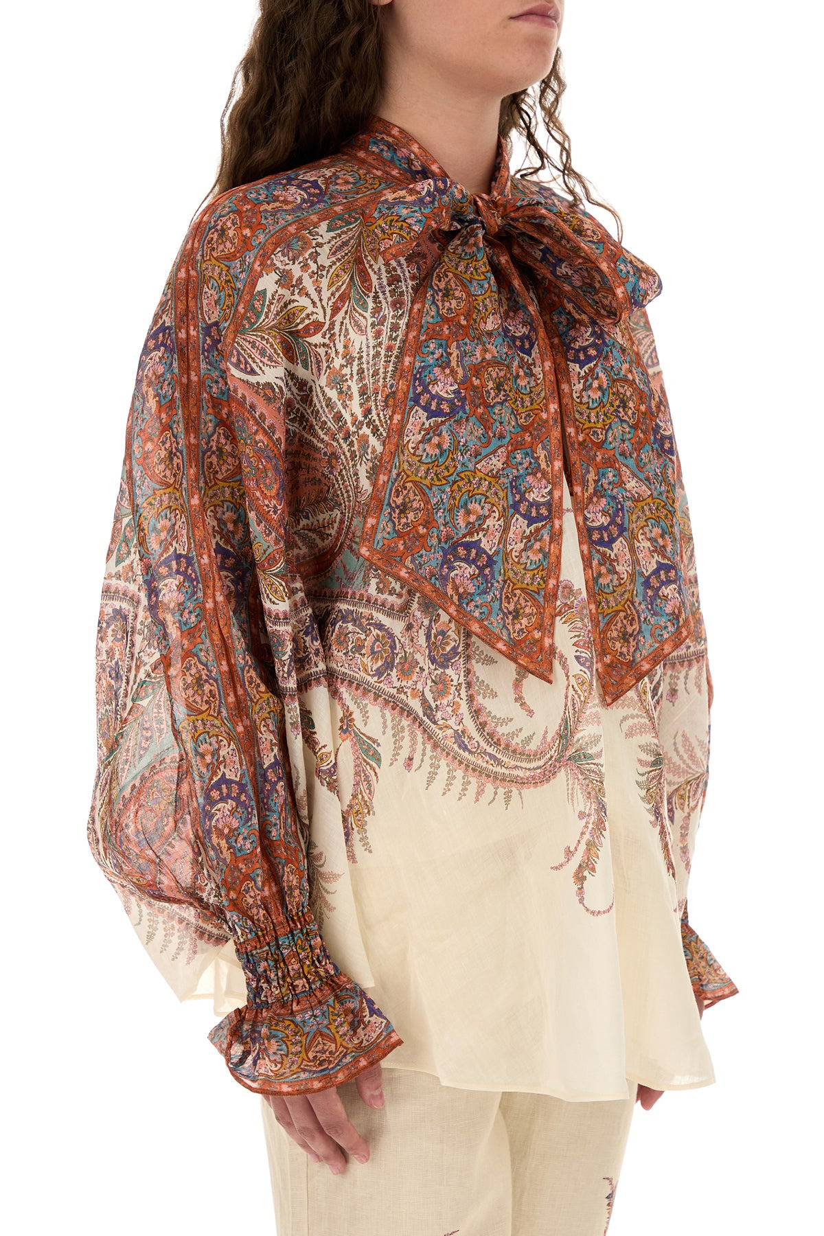 Printed ramie Rhiannon blouse - 3