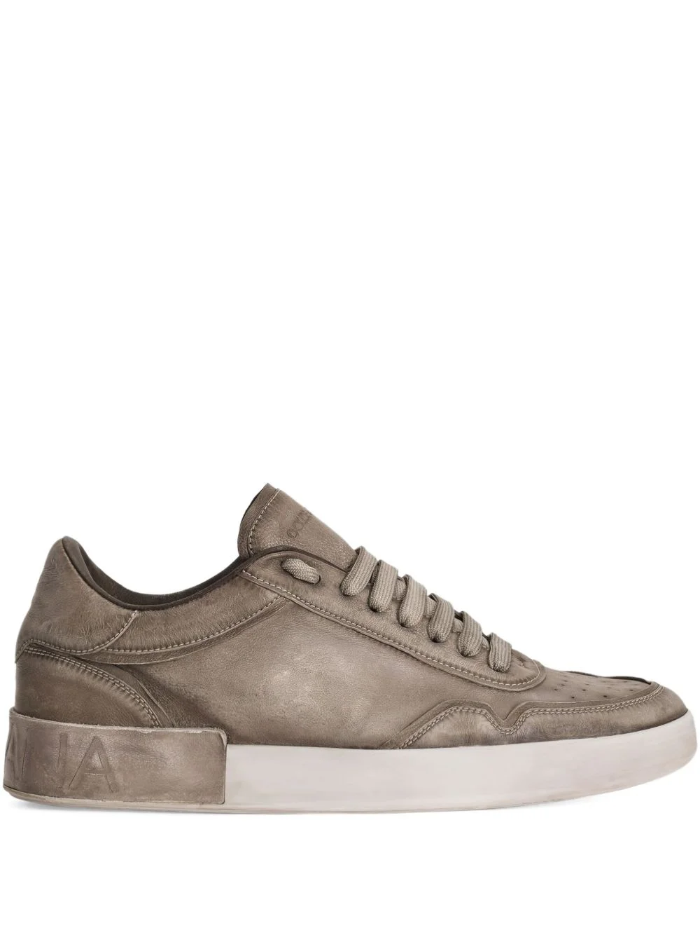 Portofino leather lace-up trainers - 1