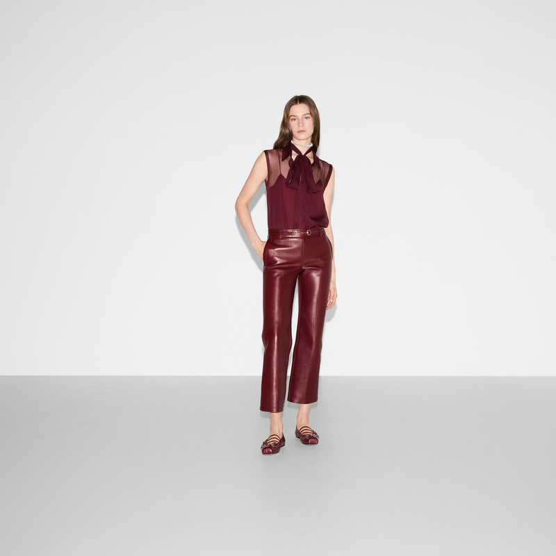 GUCCI Leather pant with Horsebit detail outlook