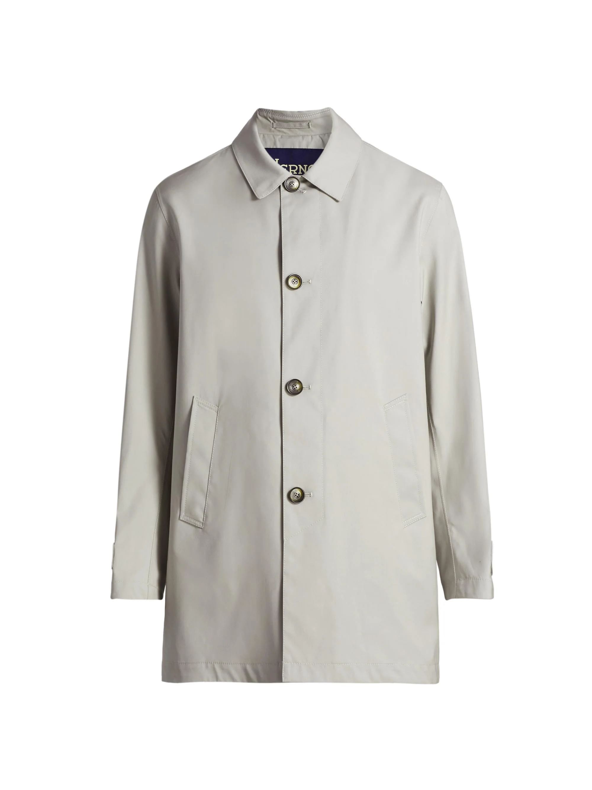 Men's Storm System Virgin Wool Trench Coat - Grey - 1