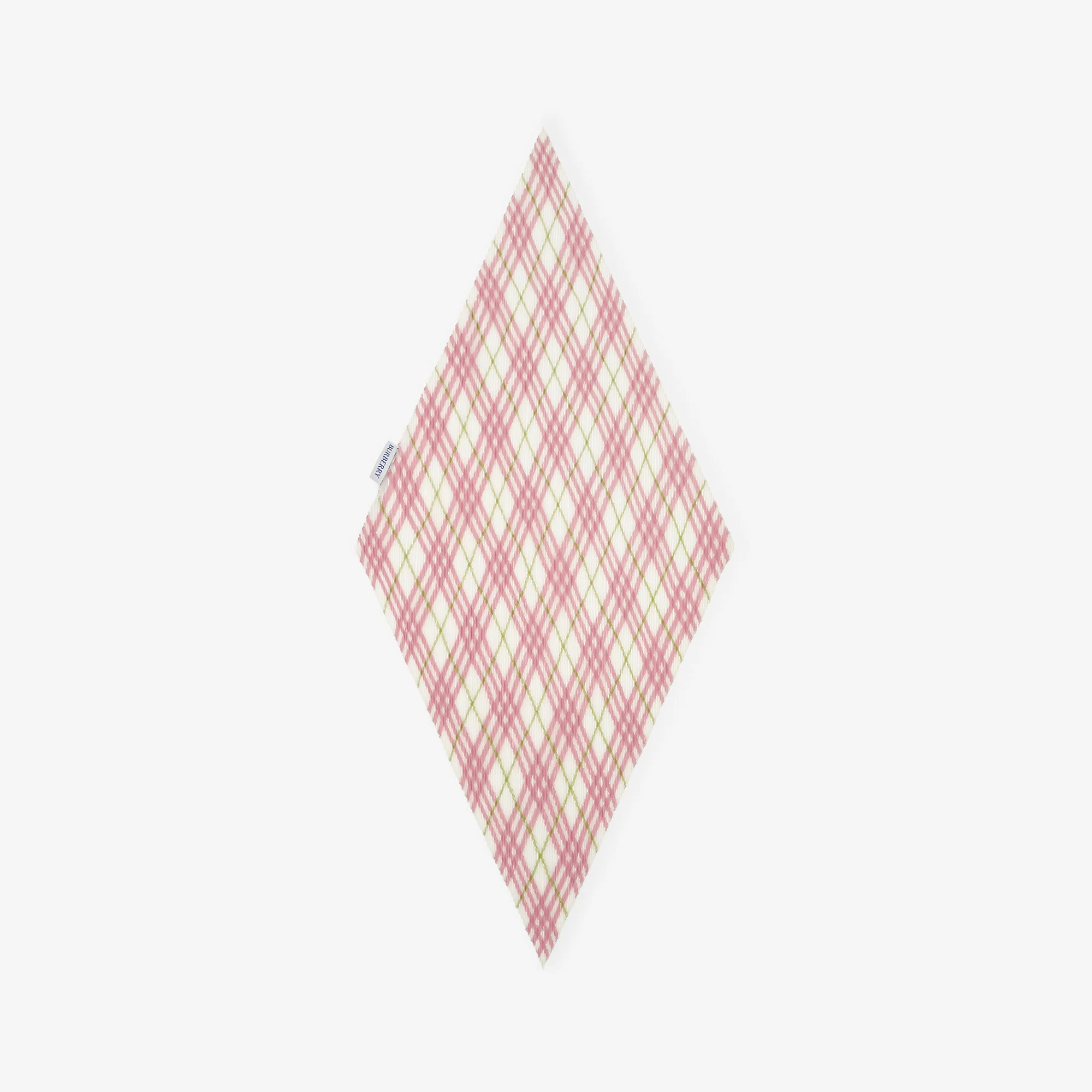 Check Silk Scarf - 1