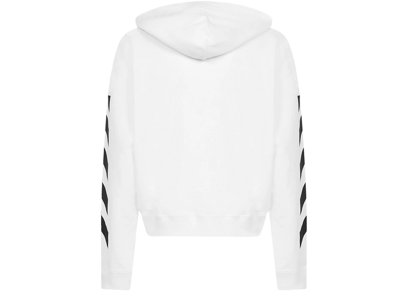 OFF-WHITE Diagonal Helvetica Oversized Hoodie White/Black - 2