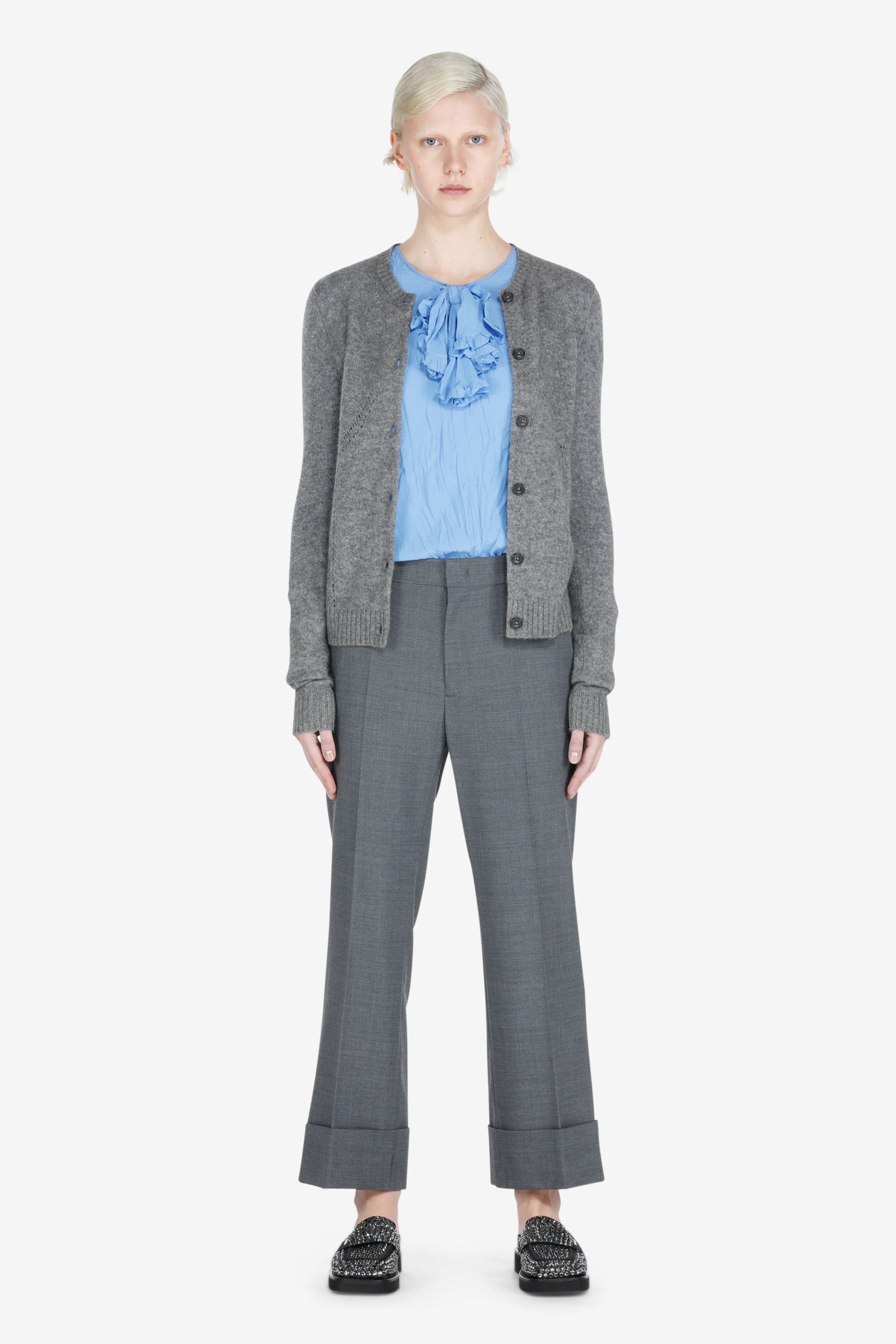 CROPPED STRAIGHT-LEG TROUSERS - 4