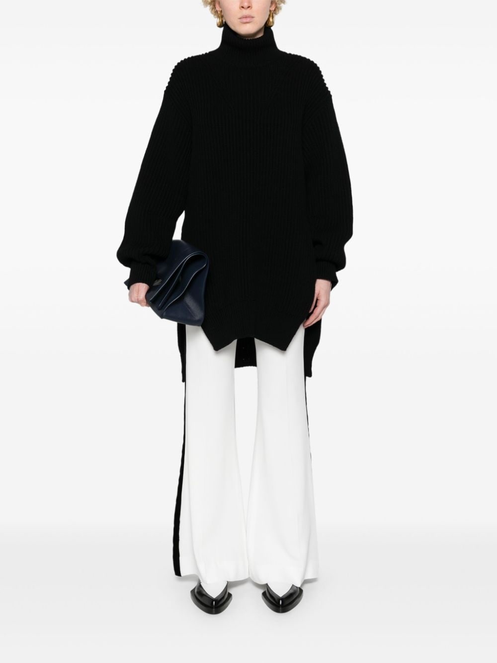 chunky-ribbed wool jumper - 2
