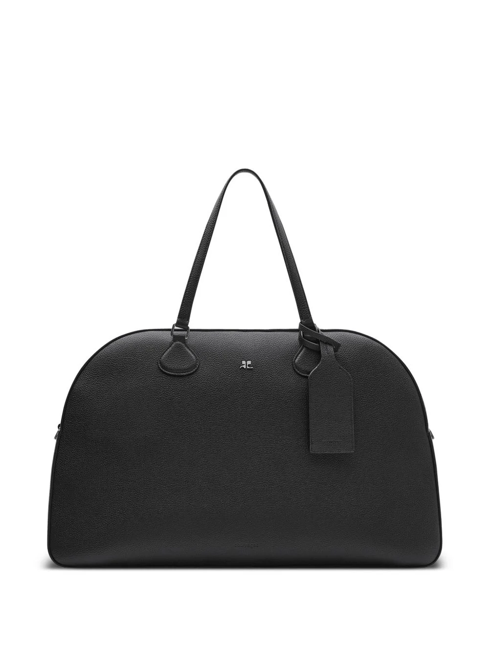 logo-plaque leather duffle bag - 1