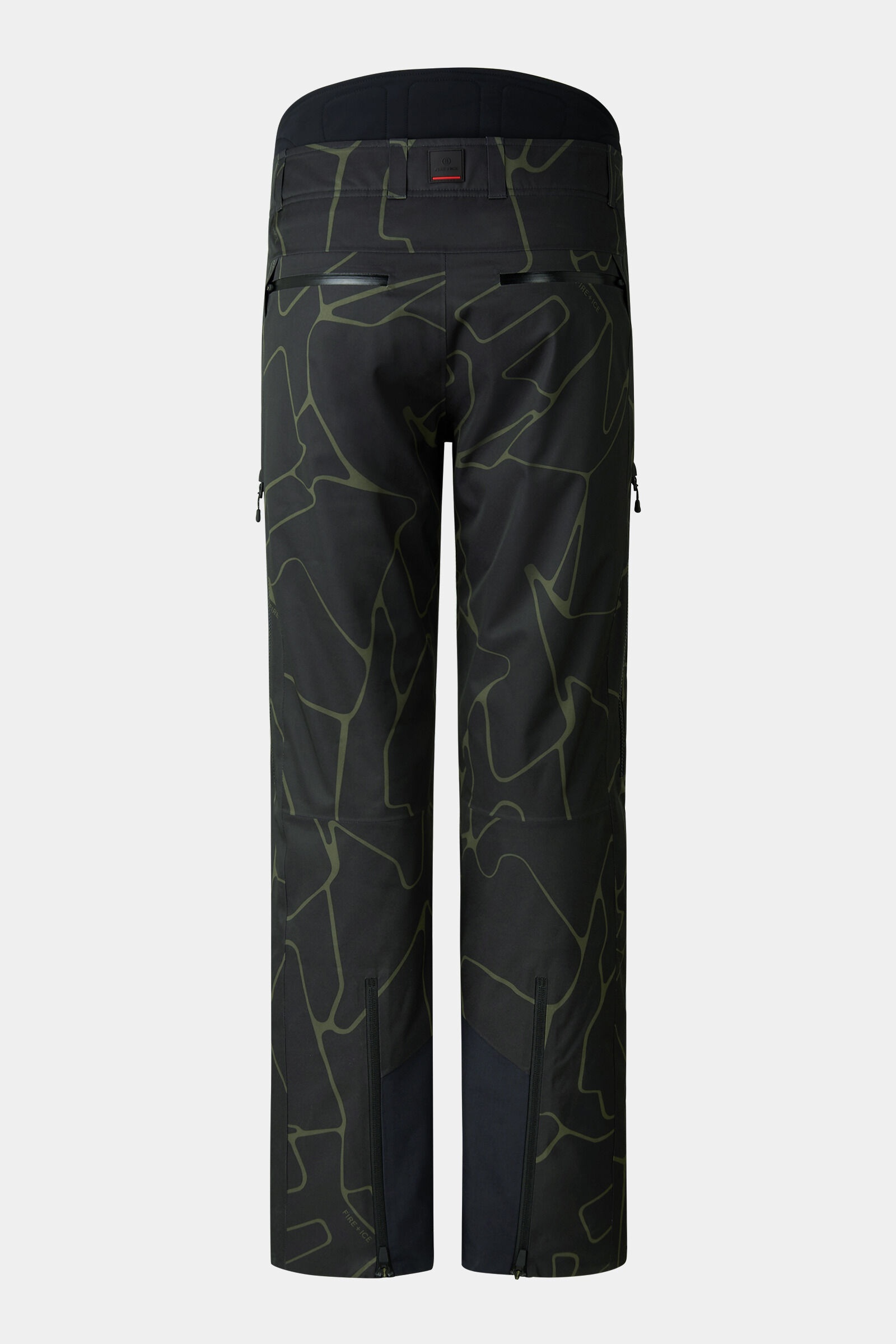 Nic Ski pants in Black/Olive green - 2