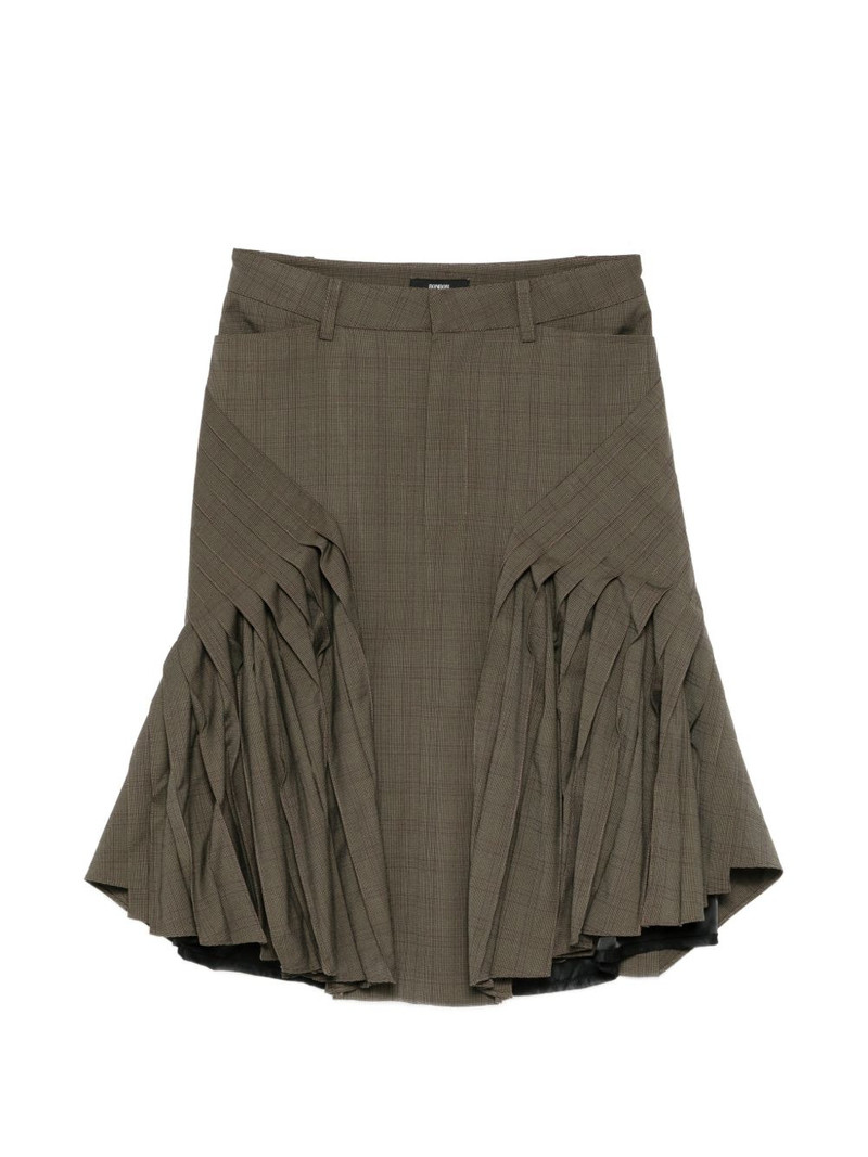 plaid midi skirt 1