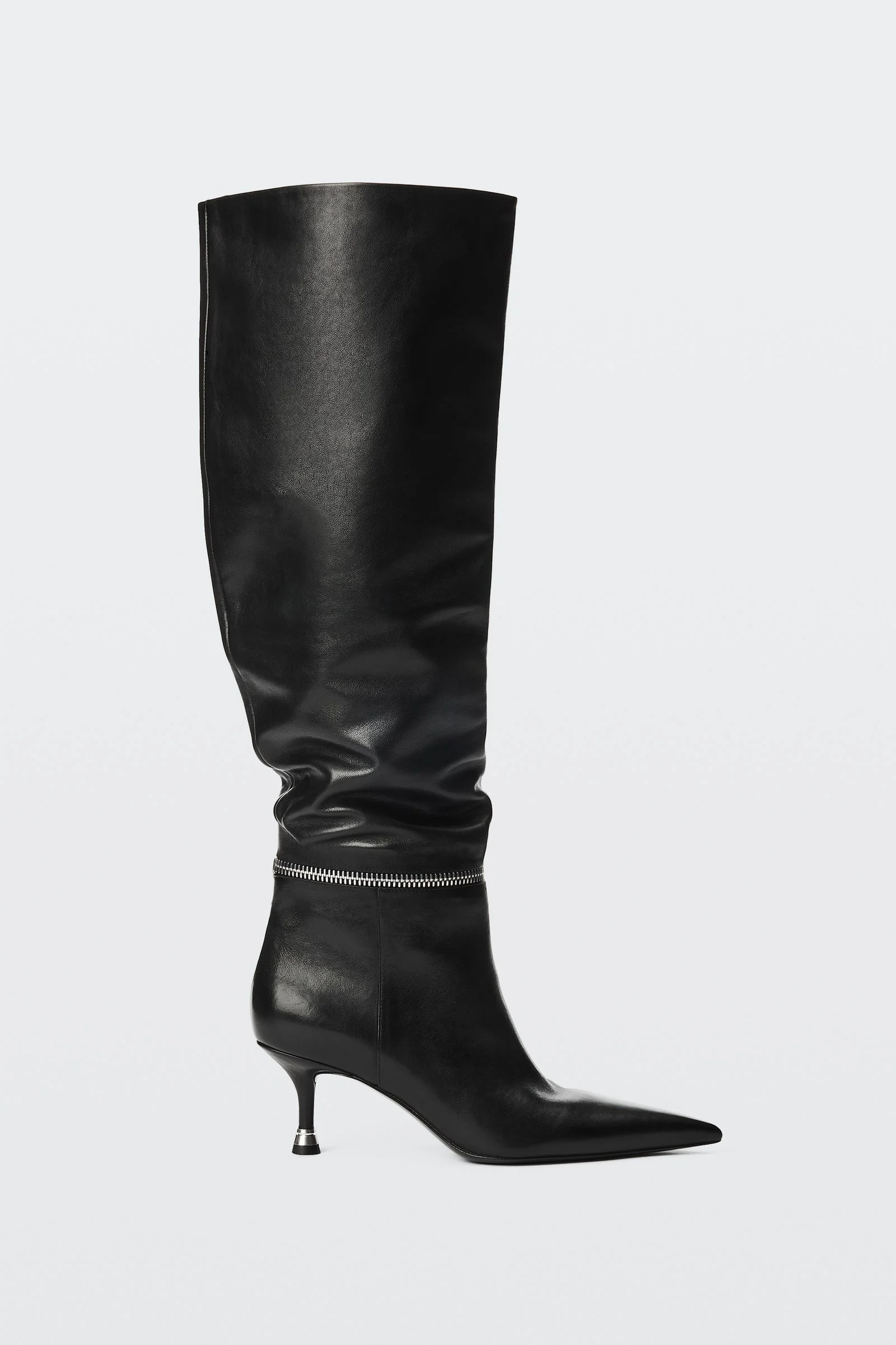 slasher 65mm zip slouch boot - 1