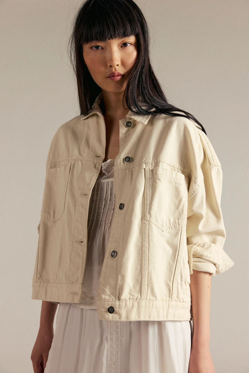 FREE PEOPLE We The Free Opal Swing Denim Jacket outlook