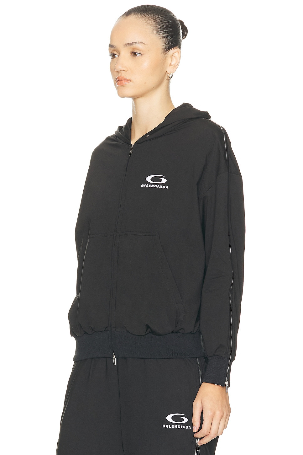 Zipped Zip Up Hoodie - 2