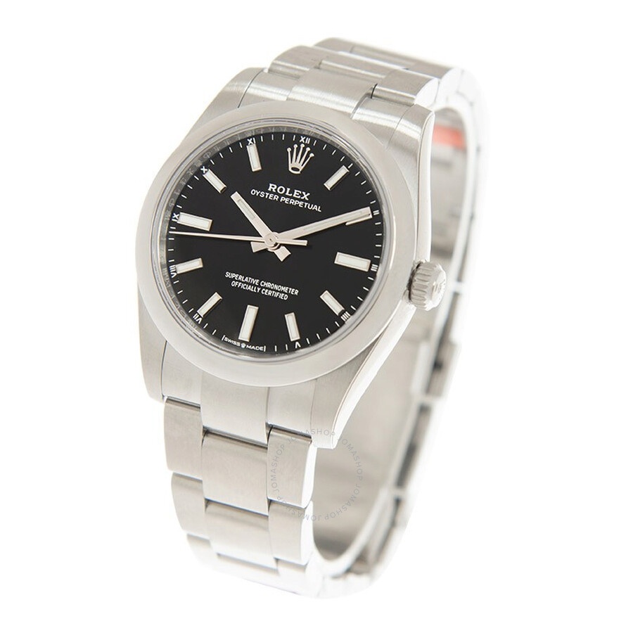 Rolex Oyster Perpetual 34 Automatic Chronometer Black Dial Ladies Watch 124200BKSO - 3