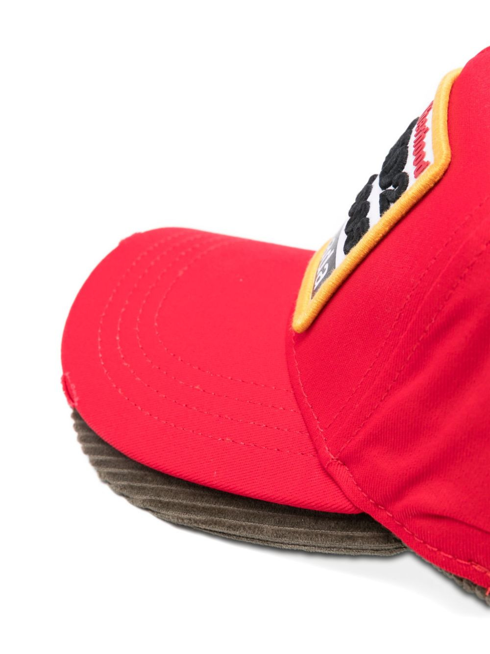 patch-detail corduroy baseball cap - 3