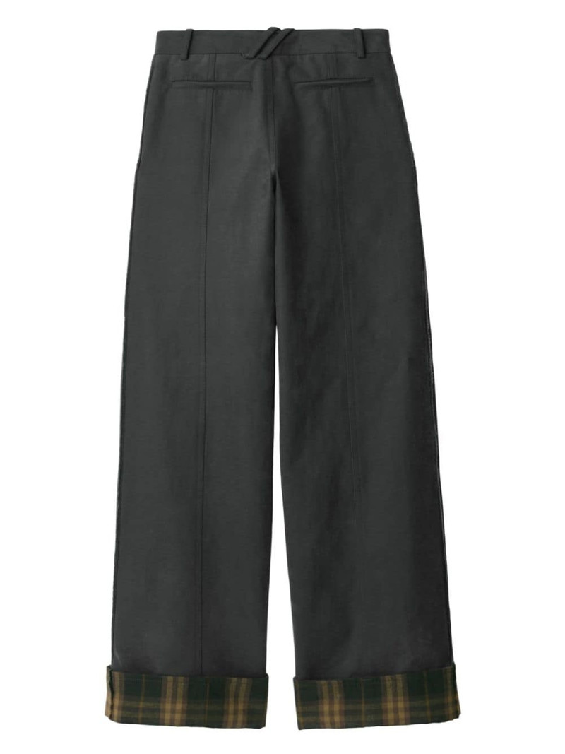 Burberry Check-trim trousers outlook