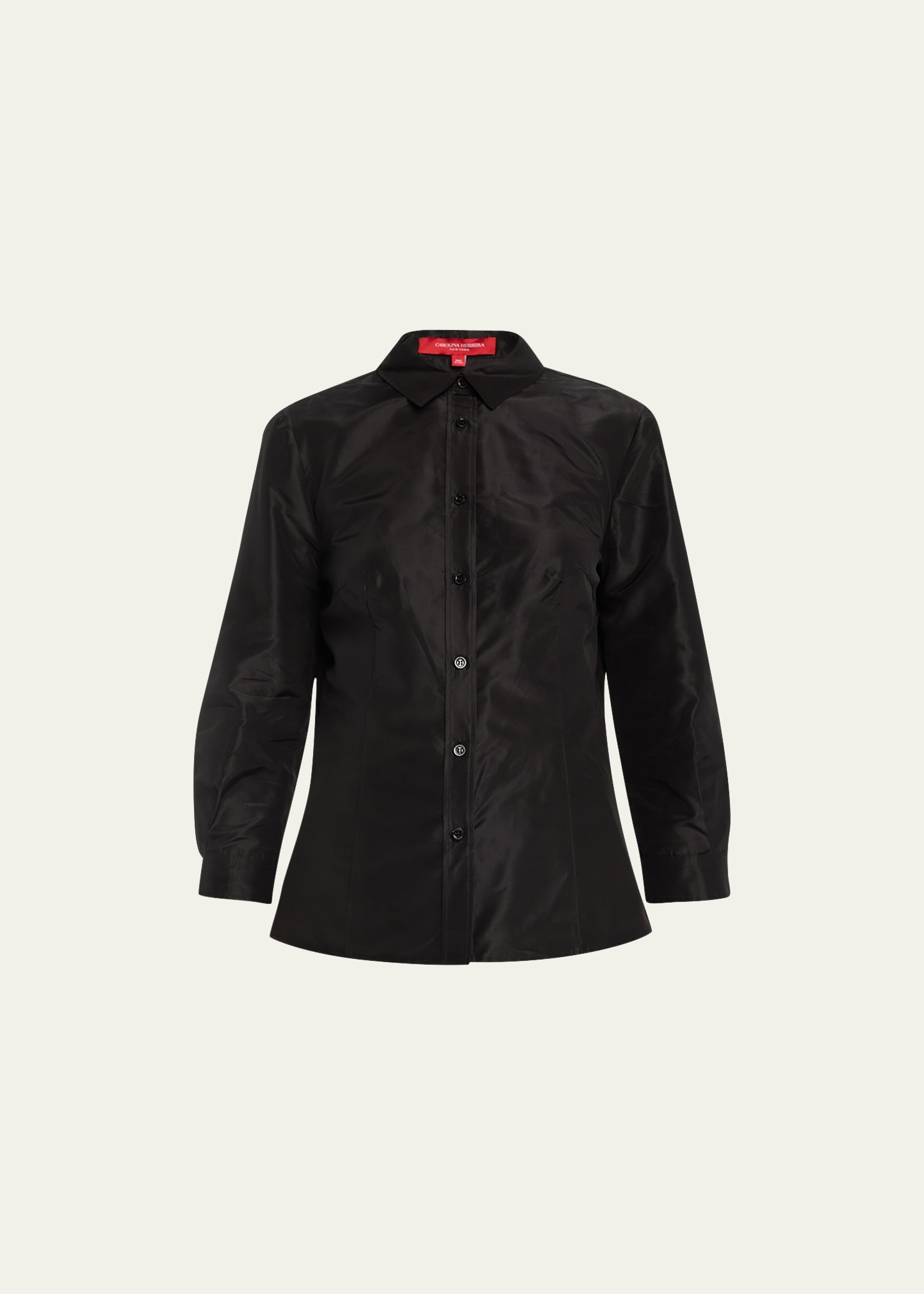 Taffeta Button-Front Shirt - 1