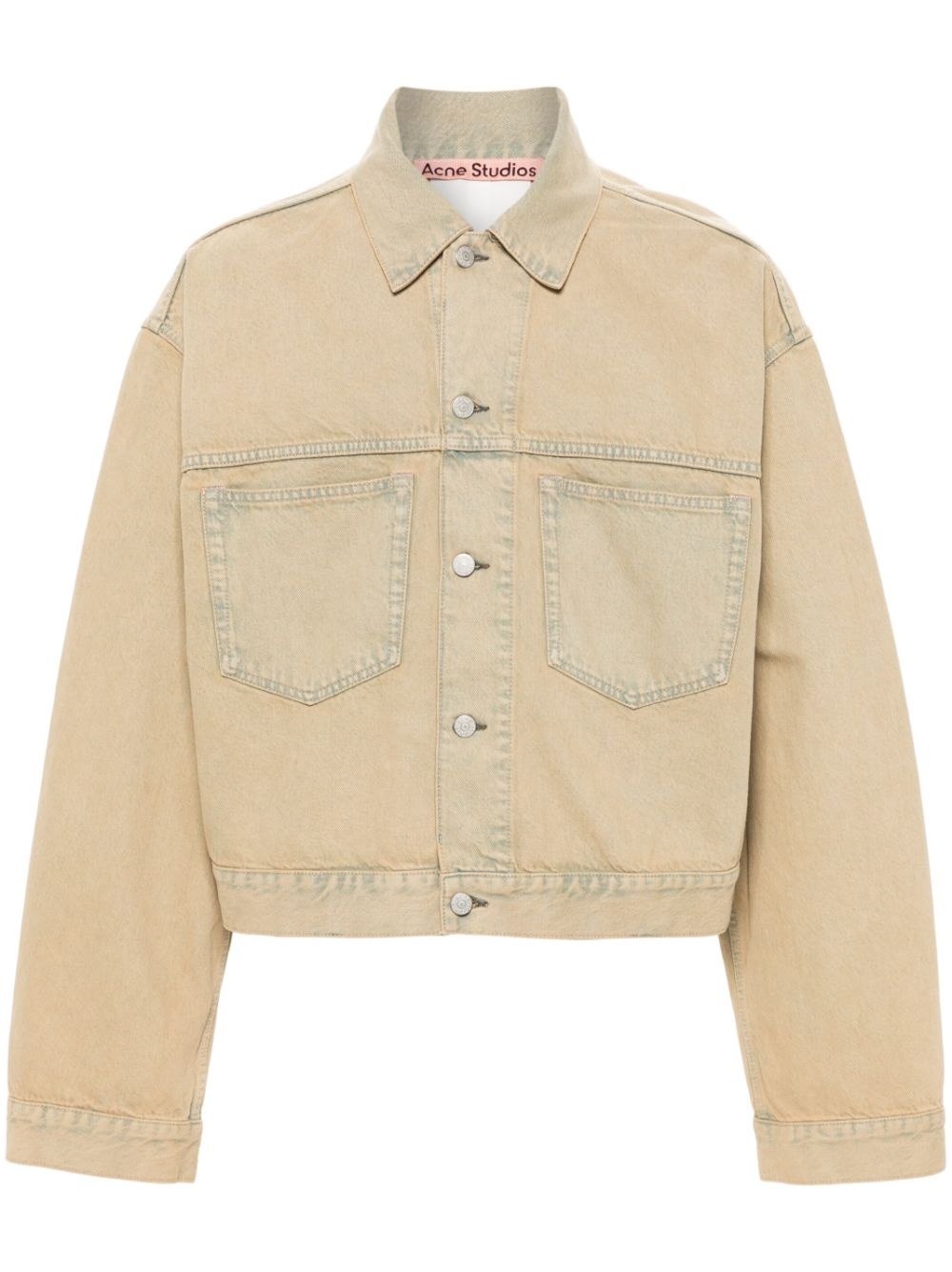 patch-pockets denim jacket - 1