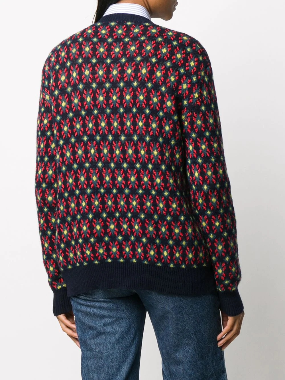 patterned logo jumper - 4