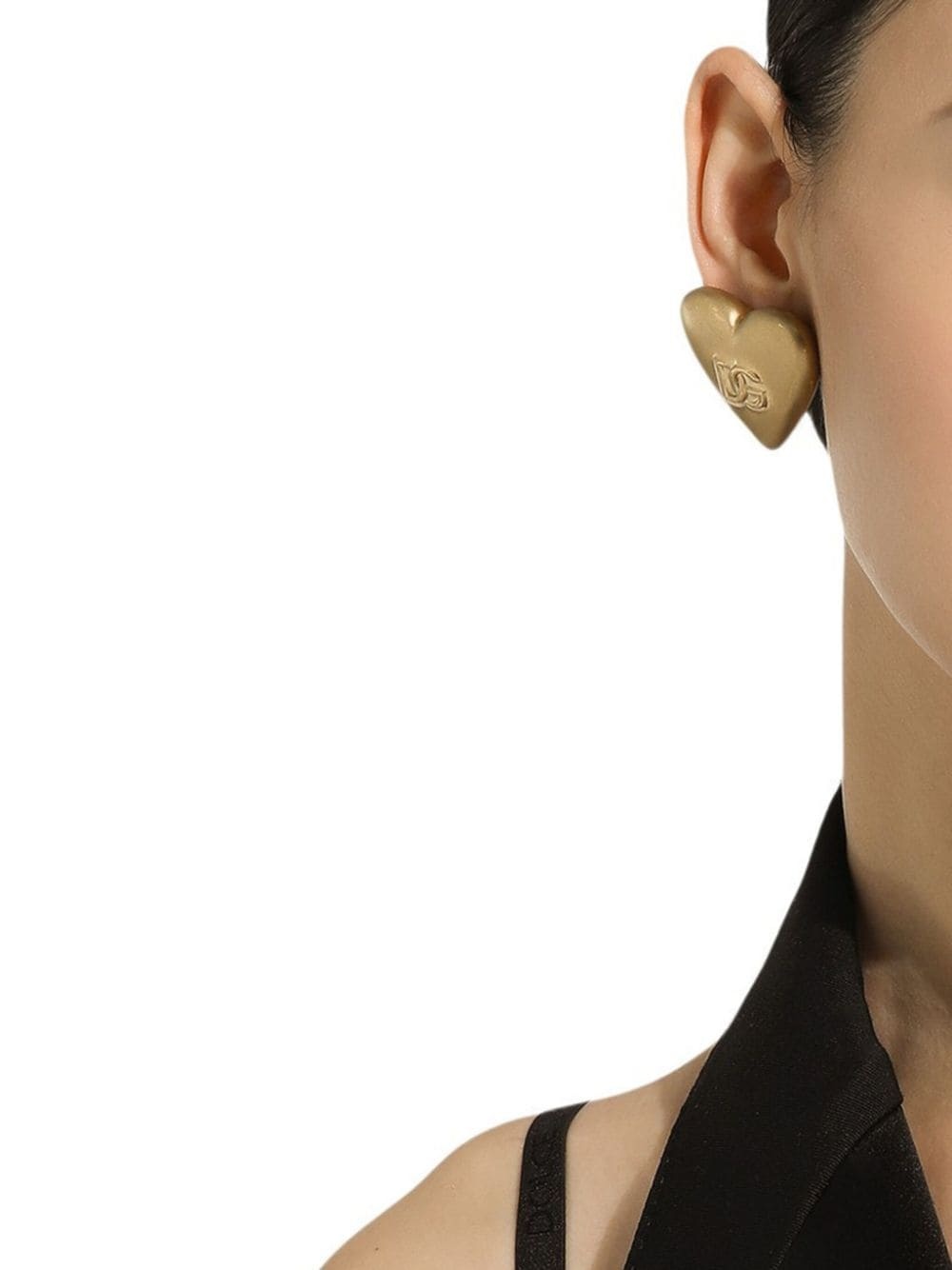 heart clip-on earrings - 3