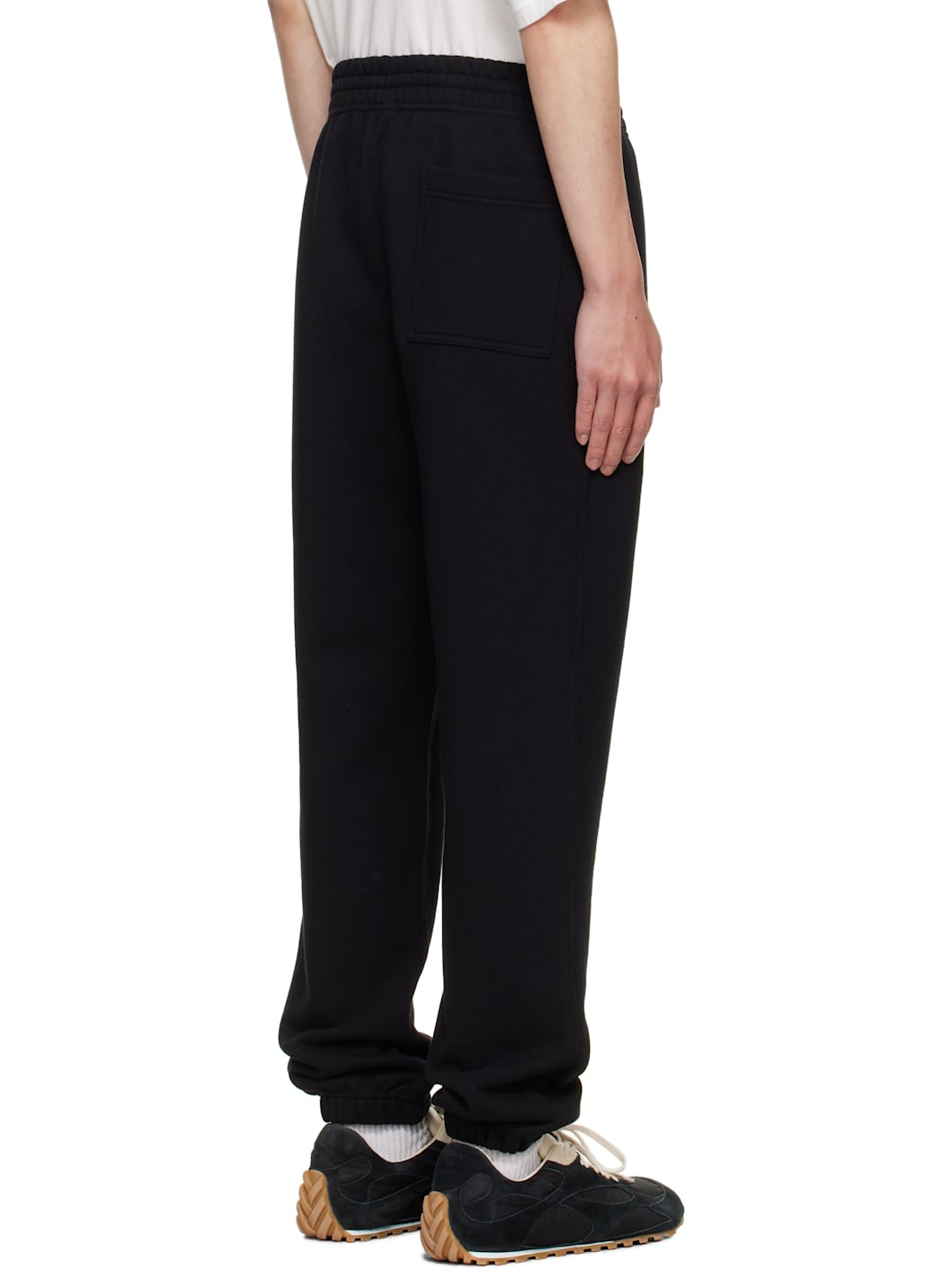 Black EKD Check Cotton Jogging Sweatpants - 3