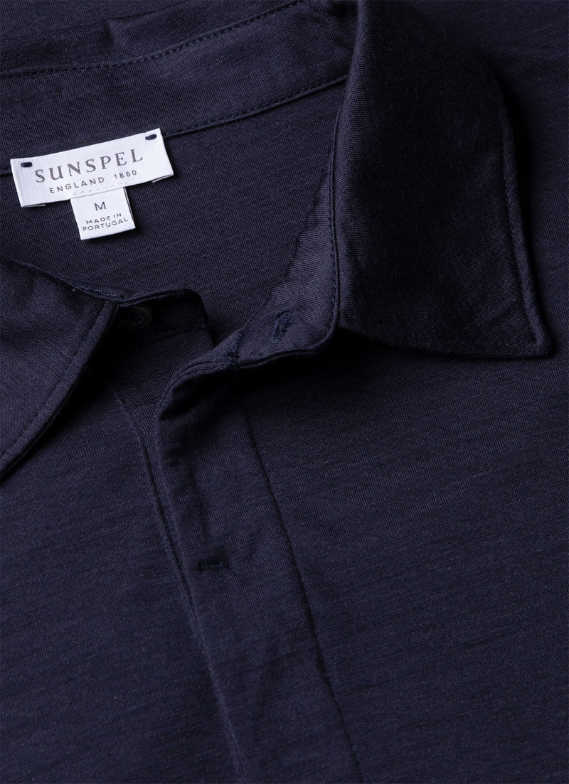 Long Sleeve Ultra‑Fine Merino Polo Shirt 4