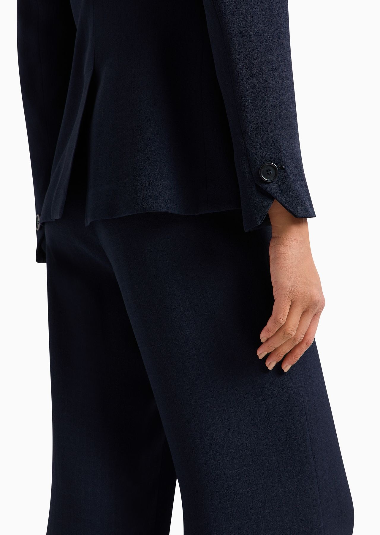 Icon frisottino single-breasted jacket with jacquard micro-check motif - 6
