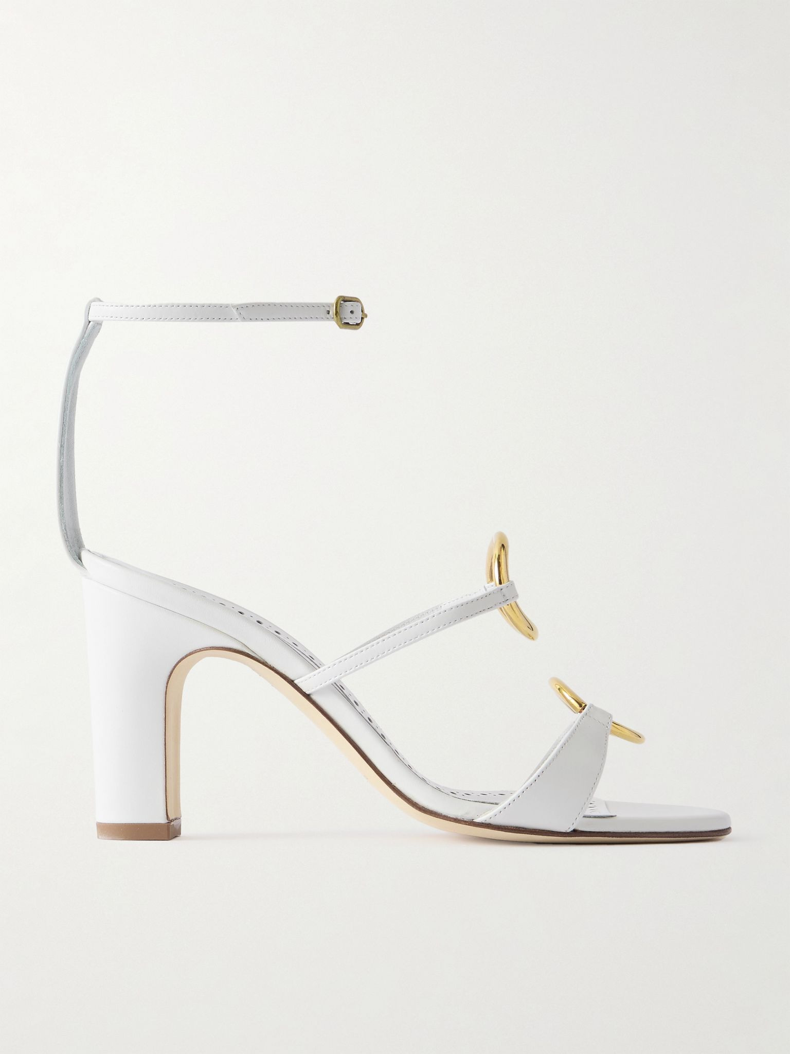 Hisfahan 90 leather sandals White - 1