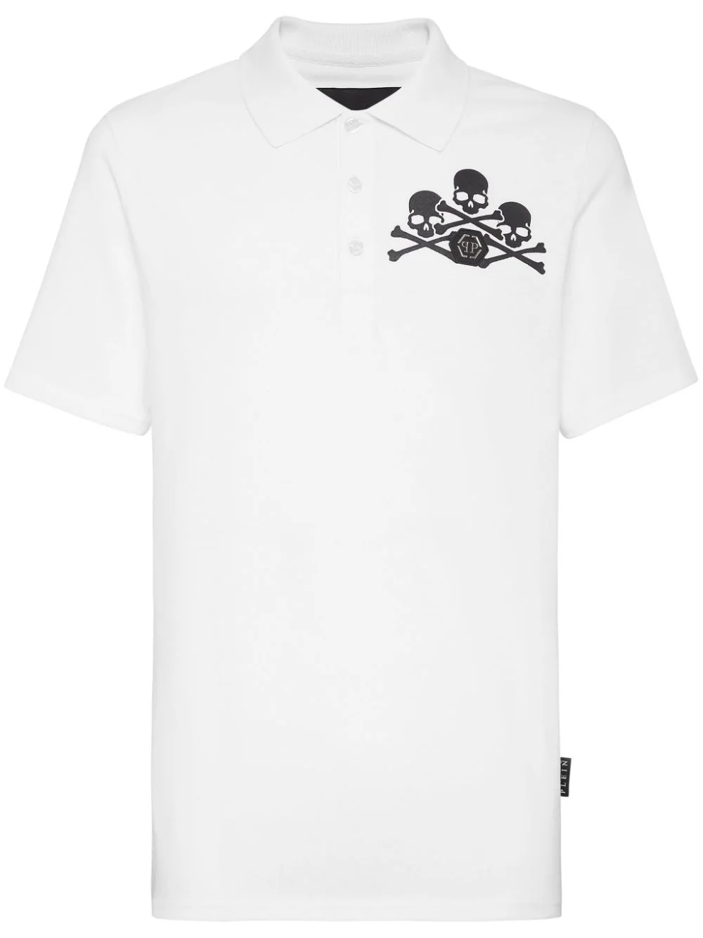 skull logo polo shirt - 1