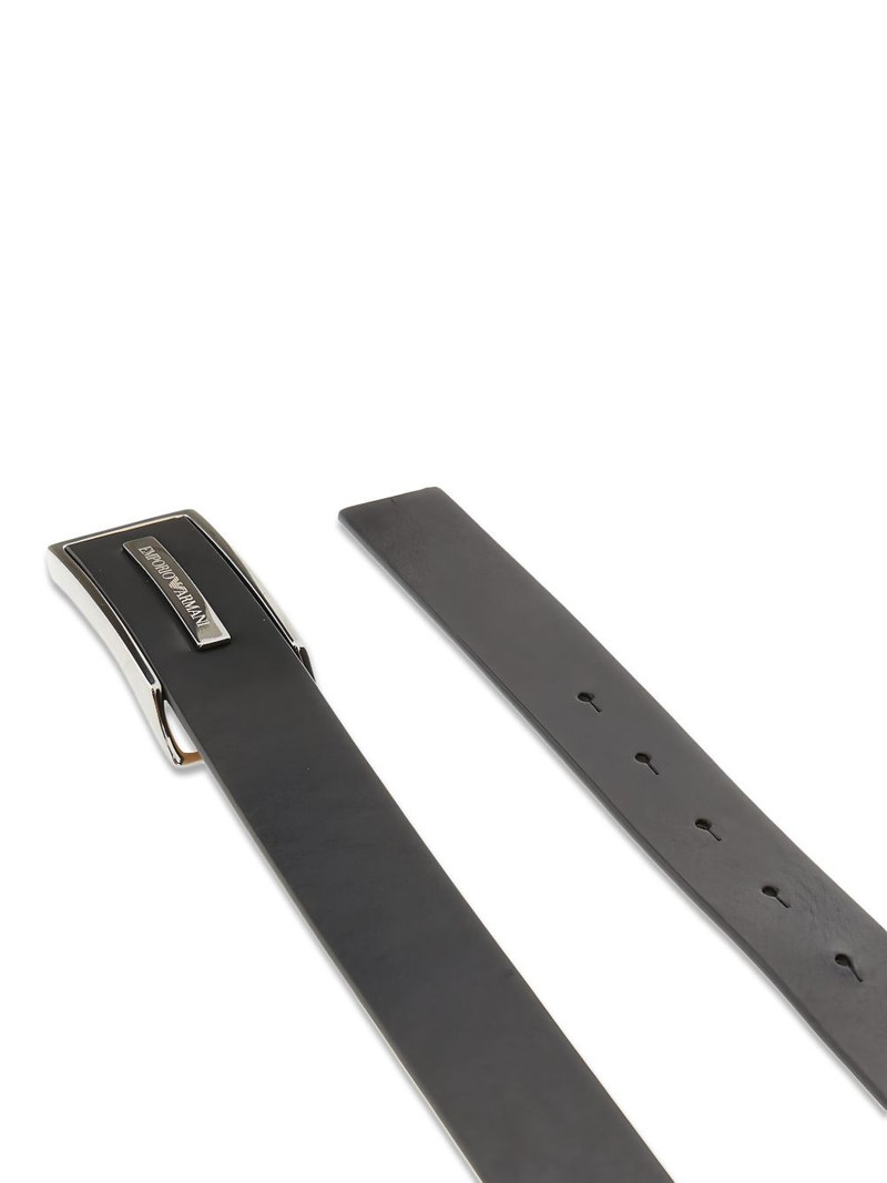 EMPORIO ARMANI logo-plaque belt outlook