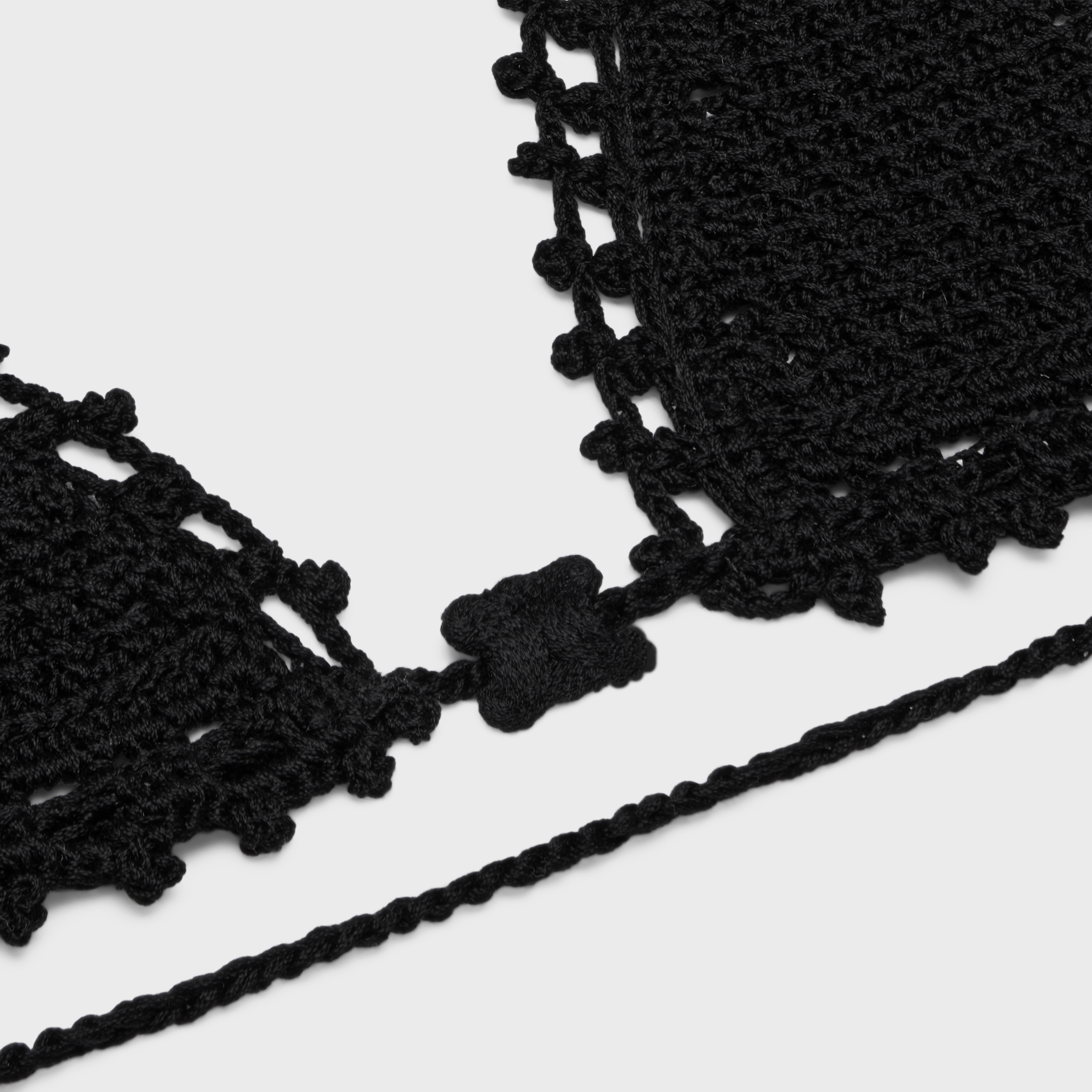 triangle top in crocheted cotton - 3
