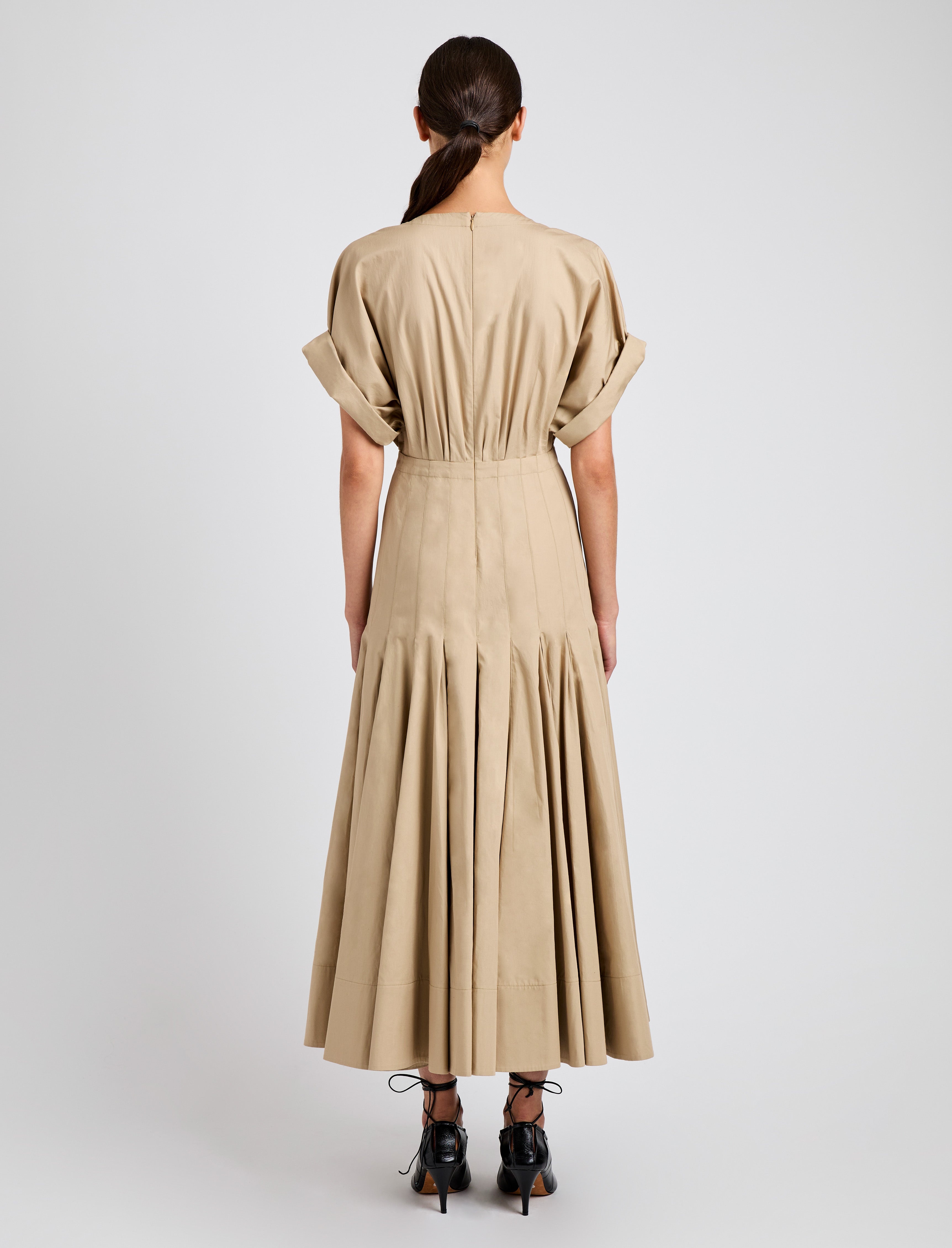 Ciara Dress in Eco Compact Poplin - 4