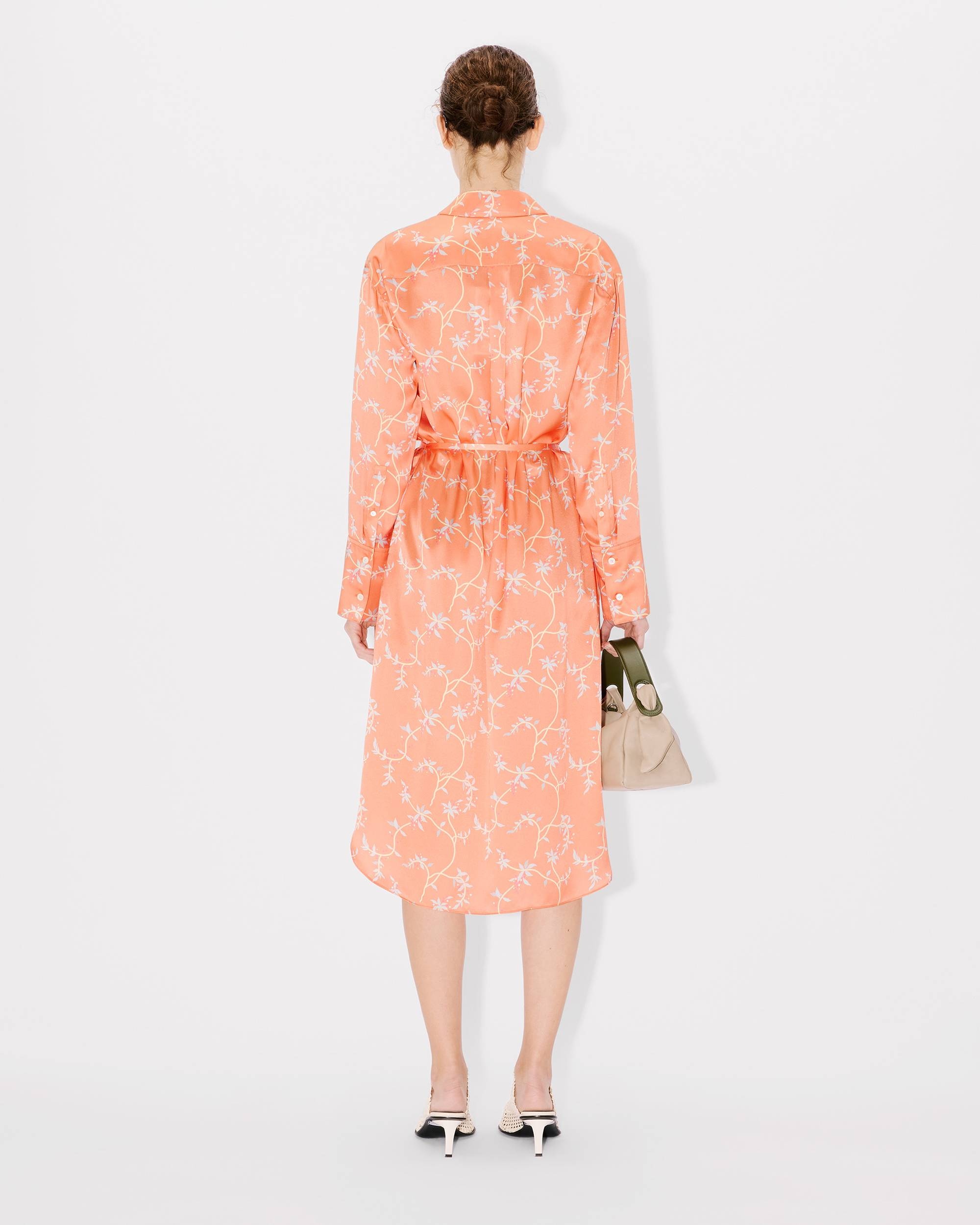 'KENZO Jungle Flower' midi shirt dress in silk - 4