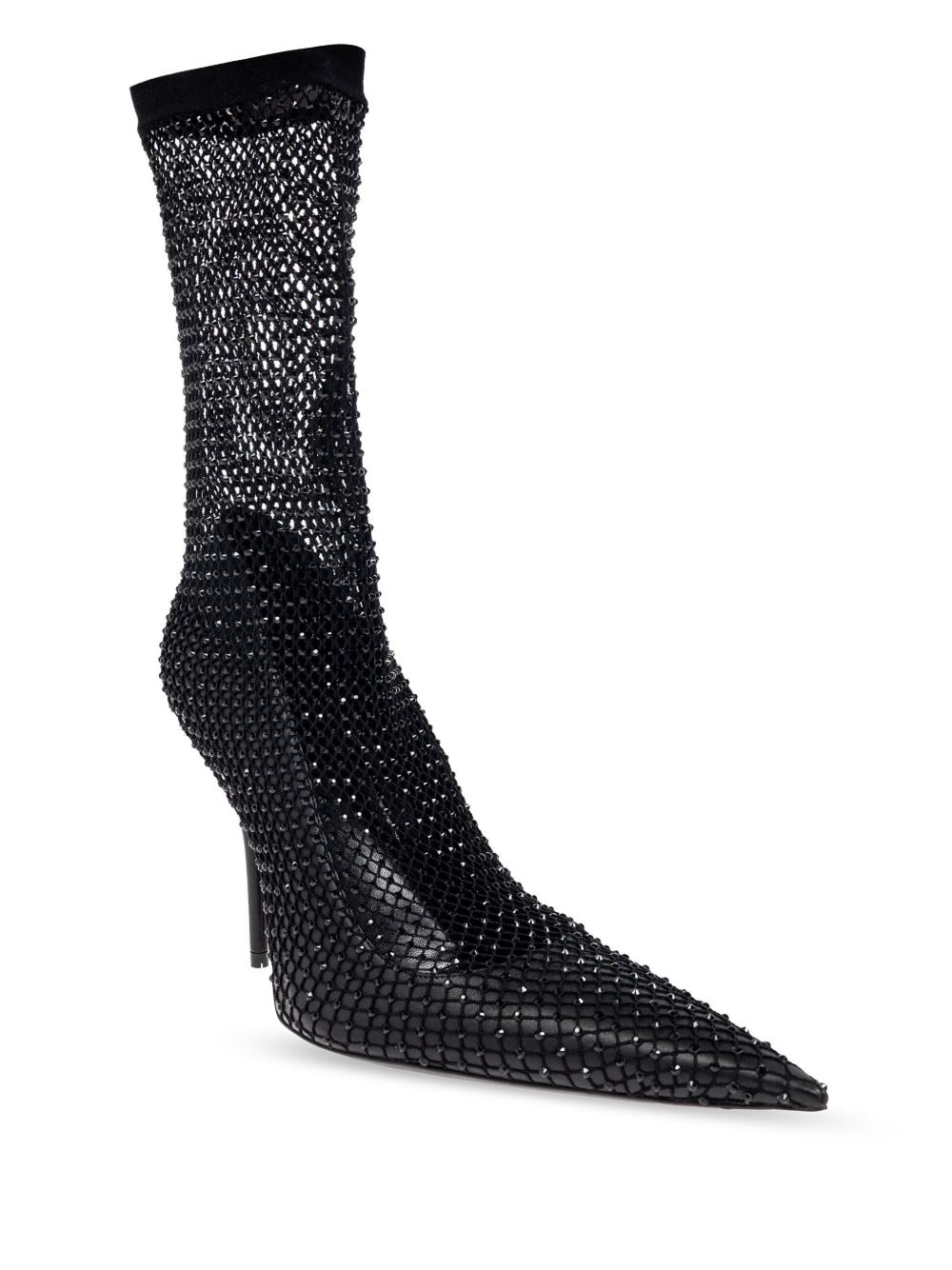 110mm Avenue fishnet booties - 2