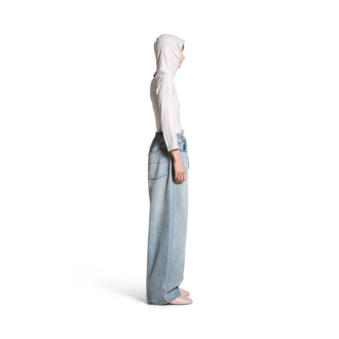 Oversized Baggy Pants in Blue - 3