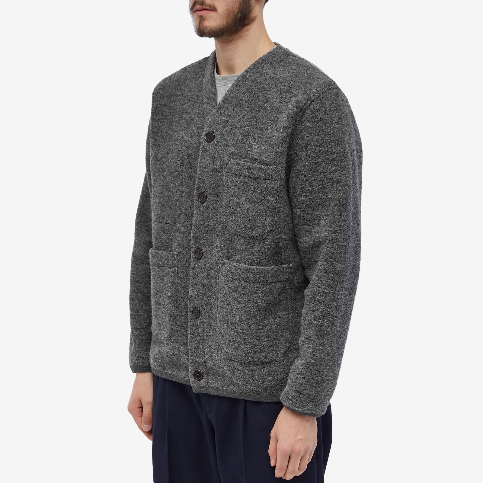 Universal Works Wool Fleece Cardigan - 2