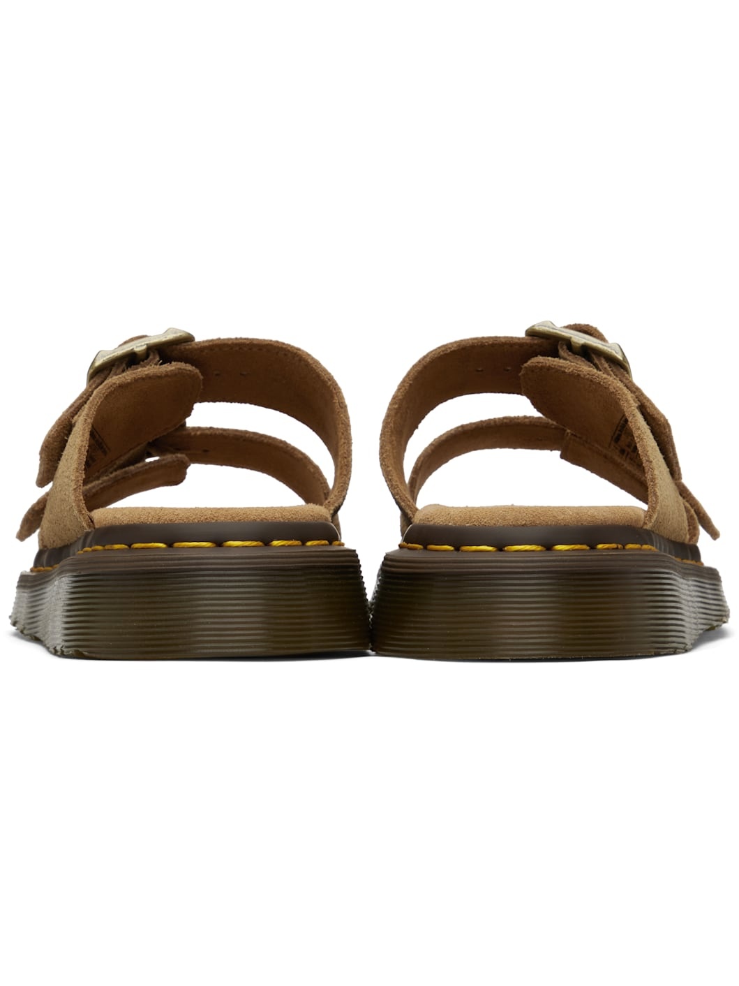 Tan Josef Suede Slide Sandals - 2