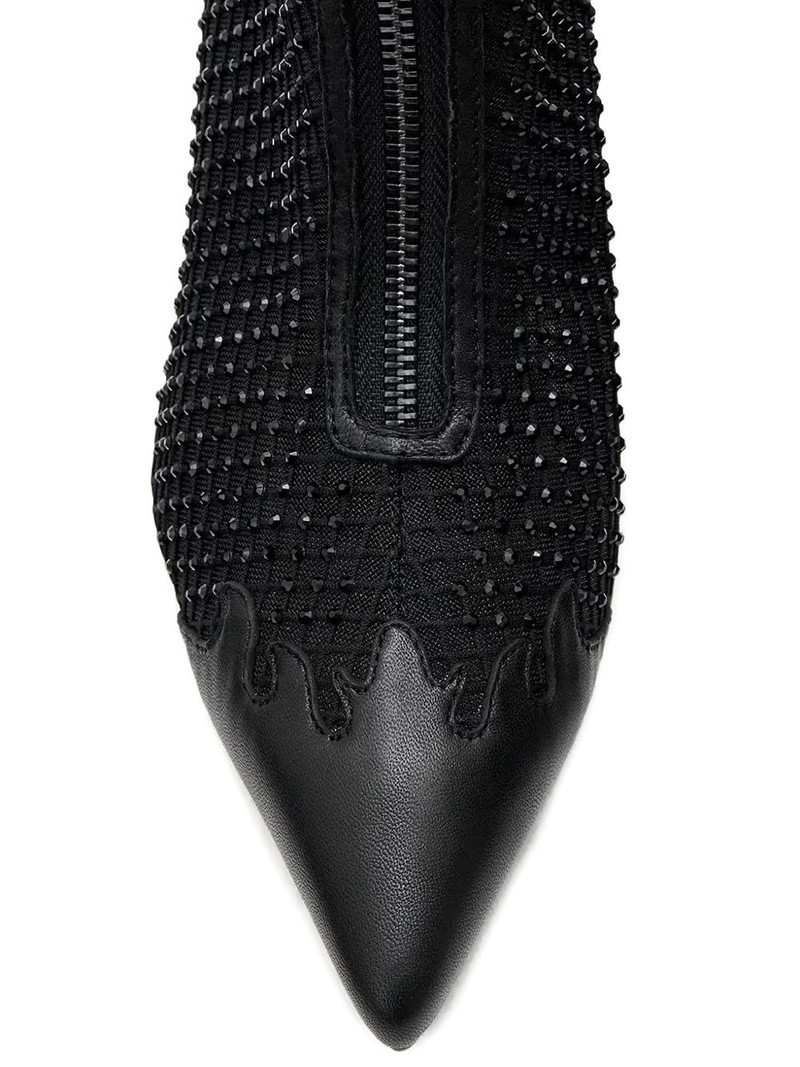 Natasha mesh high-heel ankle boots 4