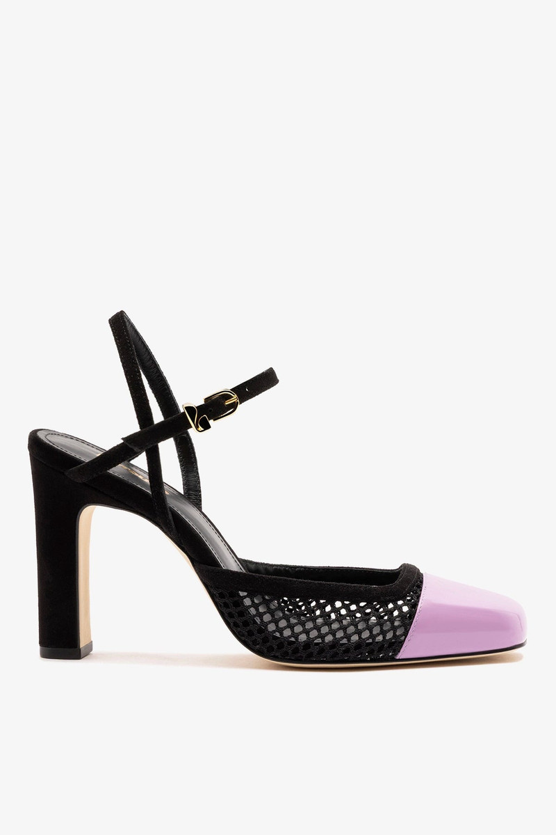Sabine Mesh Pump Lilac Patent Leather 1