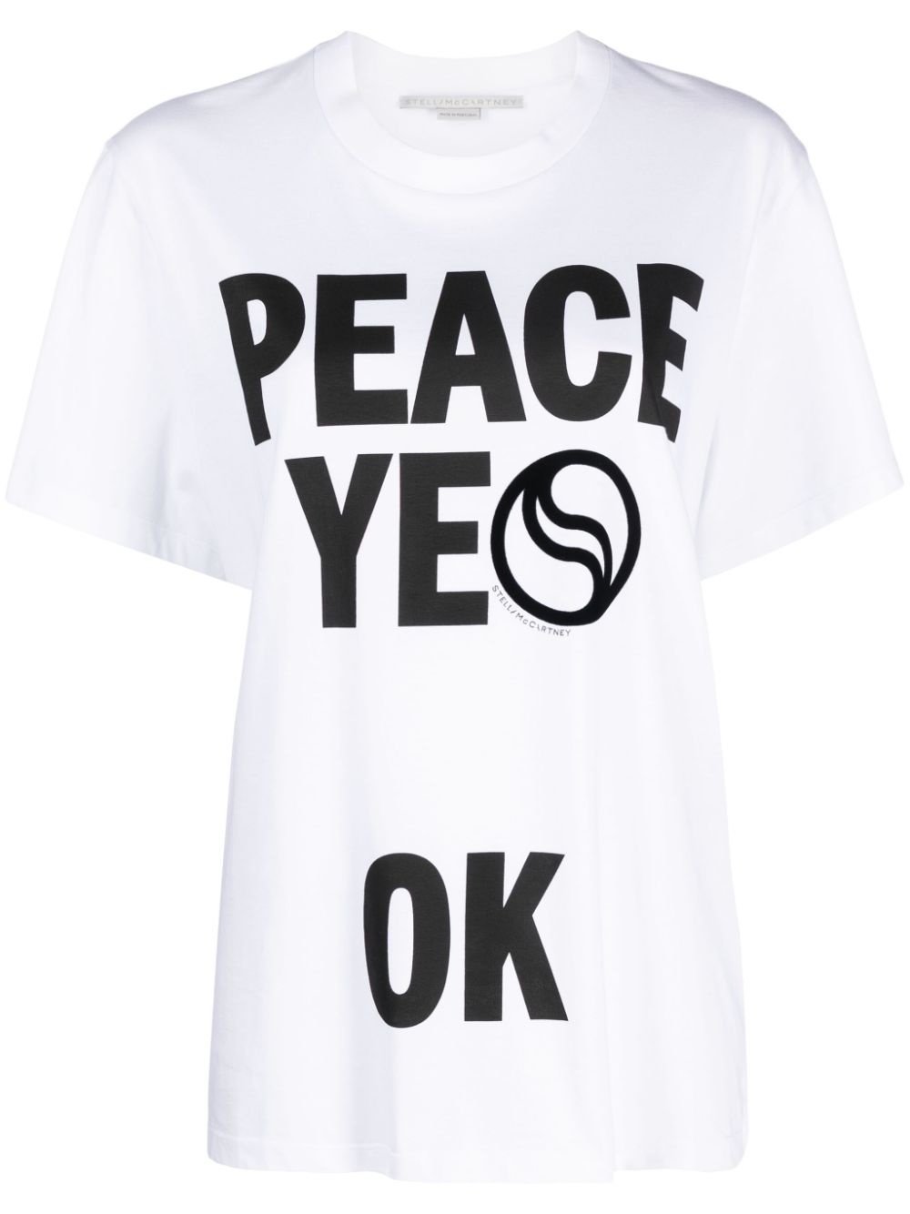 slogan-print cotton T-shirt - 1