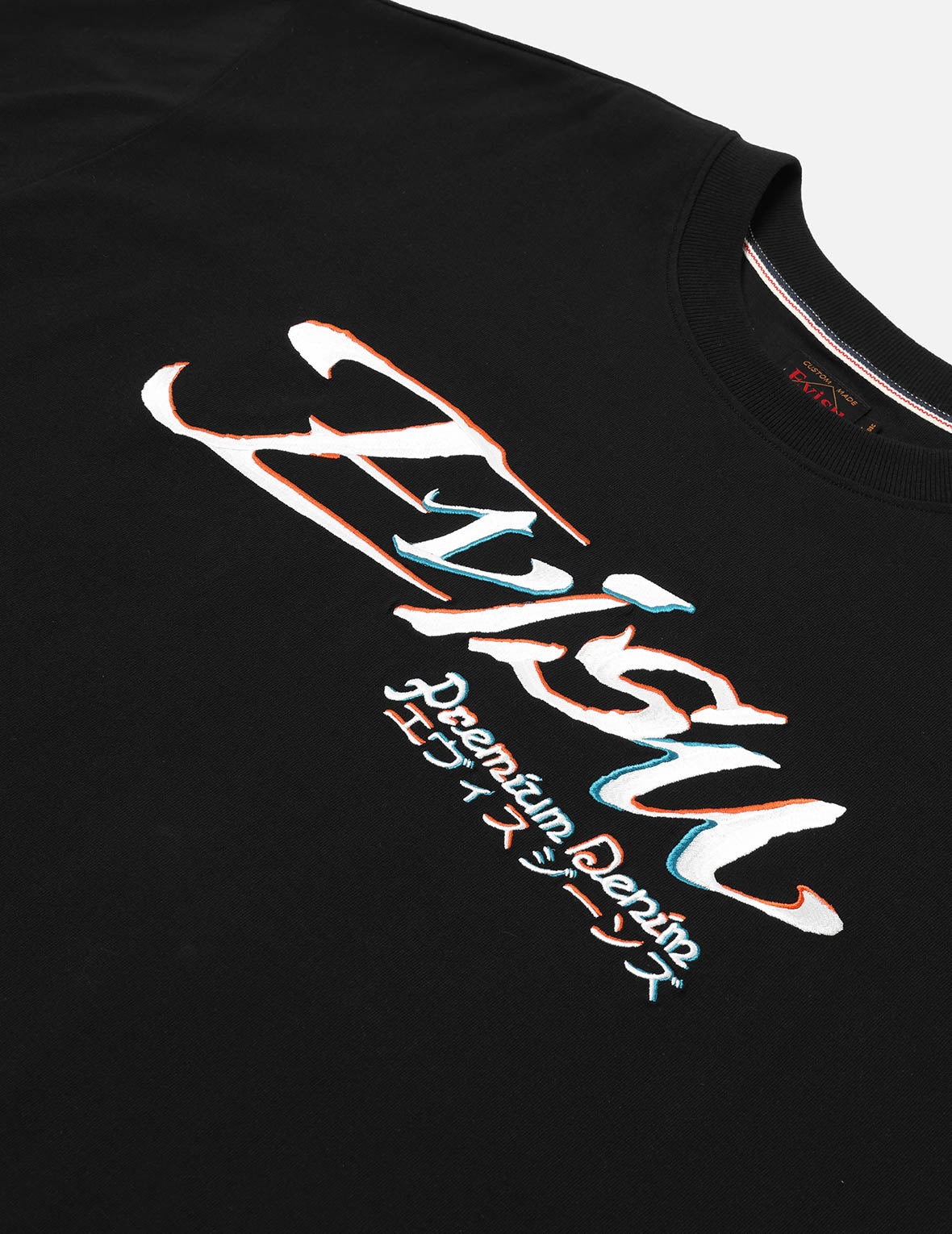 Logo and Kamon Embroidery Loose Fit T-Shirt - 7