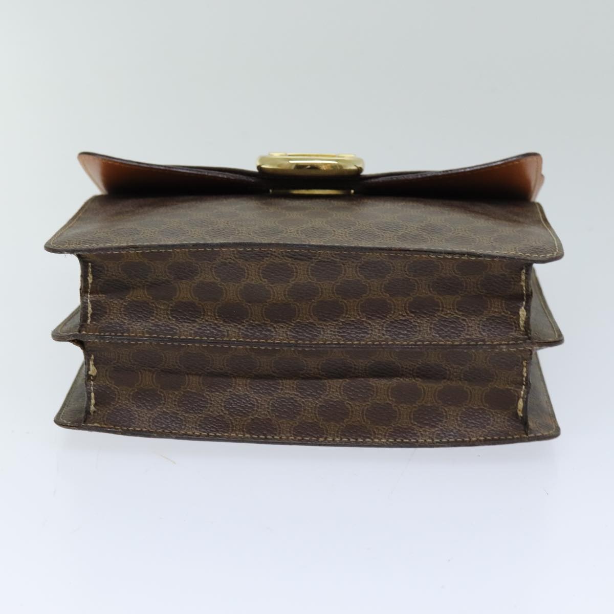 CELINE Macadam Canvas Hand Bag Pvc Brown - 5