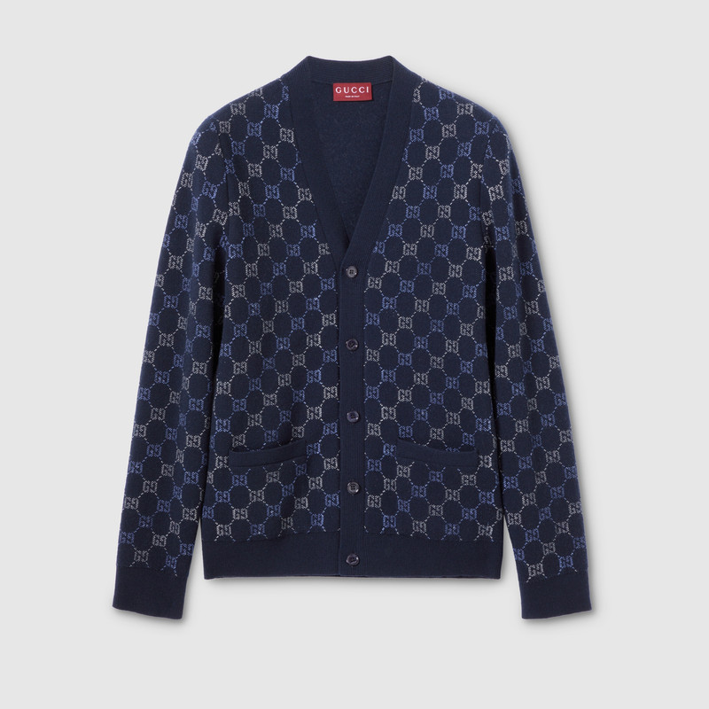 GG double wool knit sweater 1
