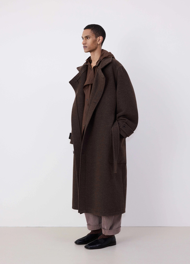 Lemaire WRAP COAT WITH CONTRAST STITCH outlook