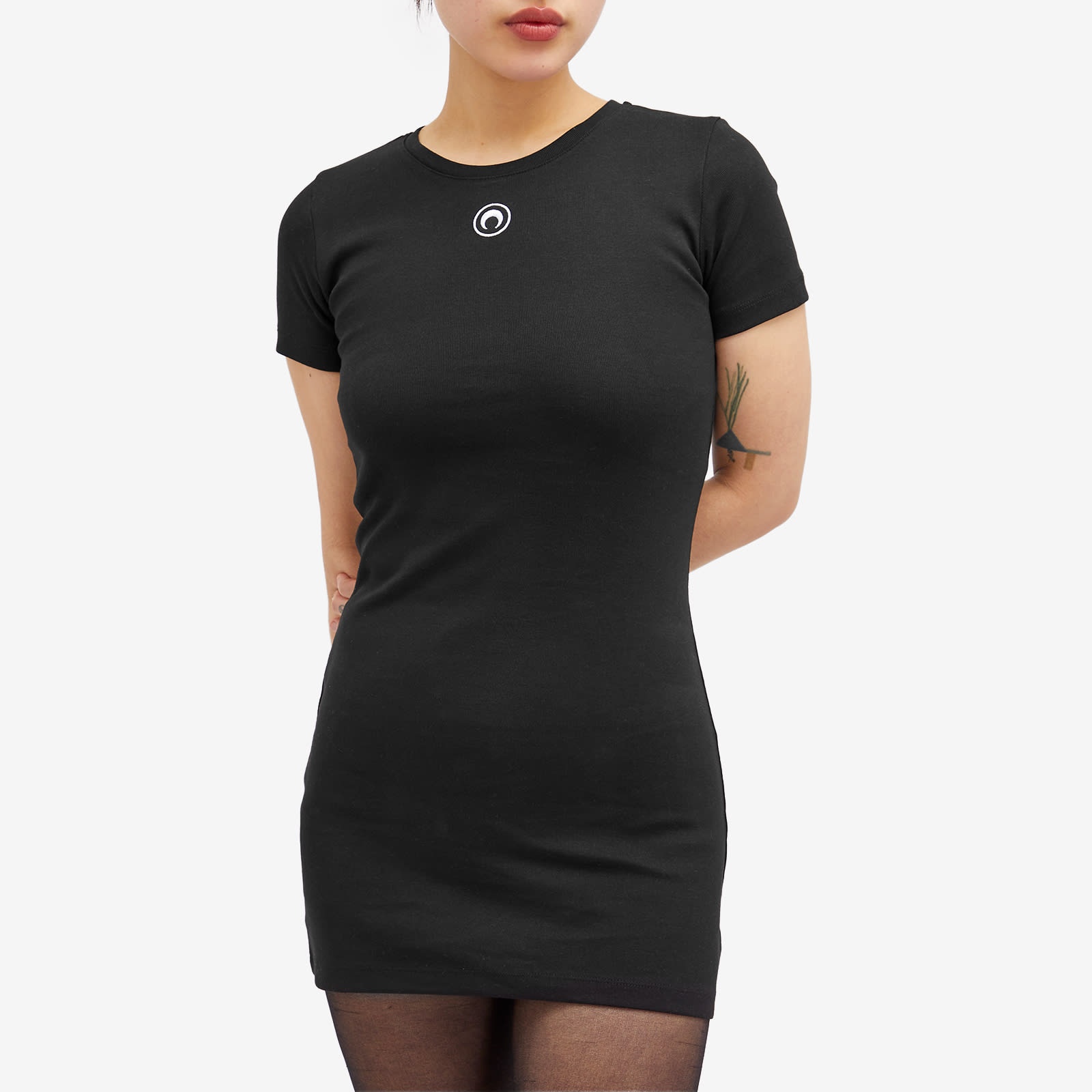 Marine Serre Organic Cotton Rib T-Shirt Dress - 2