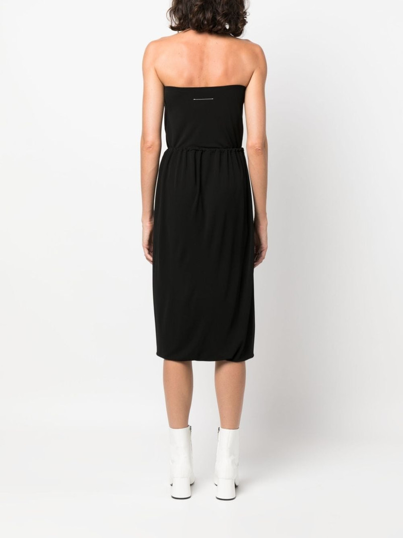 layered-effect strapless dress 4