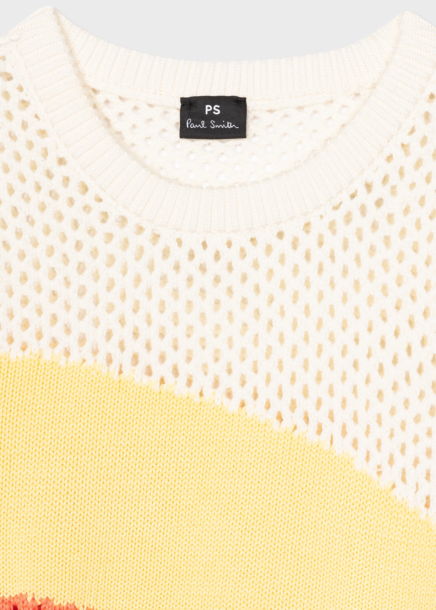 Ecru Crochet 'Sunray' Knitted Vest - 2