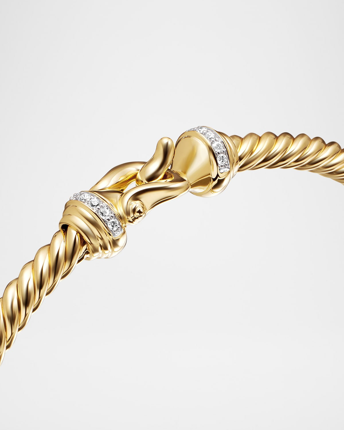 3.5mm Cable Buckle Bracelet in 18K Gold - 7