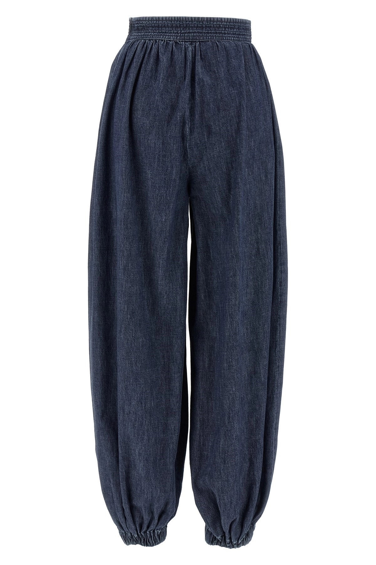 Valentino Garavani Women Valentino Garavani Denim Chambray Pants - 3