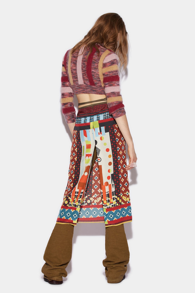 DSQUARED2 PRINTED MIDI SKIRT outlook