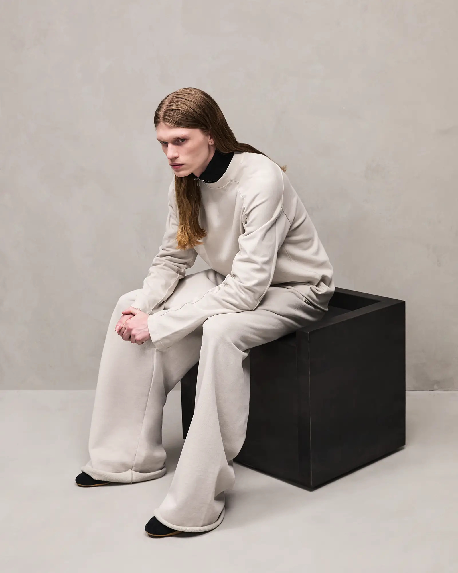 HEAVY LONG SLEEVE OFF WHITE - 3